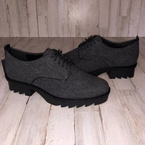Zara Wool Oxford Shoes Sz 5